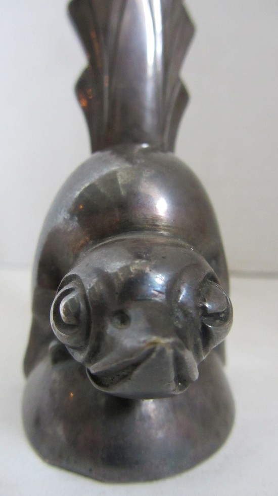 Silver Bronze Pocket Watch Holder by Gaston Rischmann