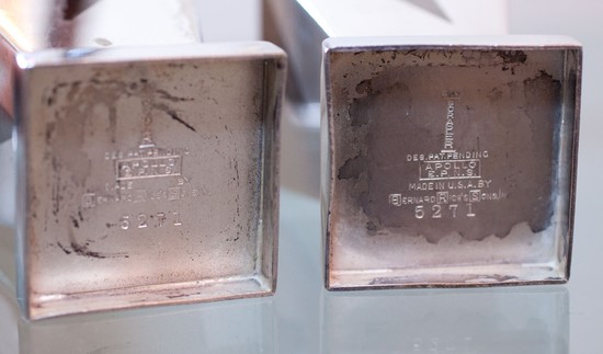 BERNARD RICE’S SONS AMERICAN ART DECO SKYSCRAPER COCKTAIL SET