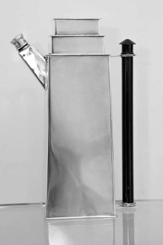 BERNARD RICE’S SONS AMERICAN ART DECO SKYSCRAPER COCKTAIL SET