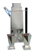 BERNARD RICE’S SONS AMERICAN ART DECO SKYSCRAPER COCKTAIL SET