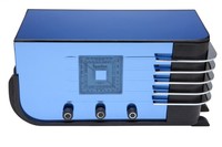 Walter Dorwin Teague American Art Deco Blue Mirror Sparton Radio