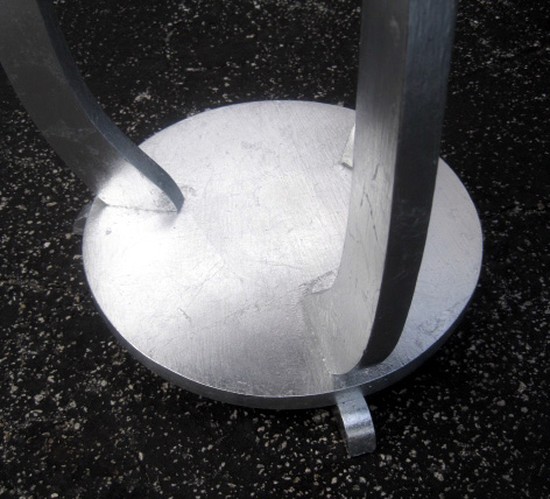 French Art Deco Silver Leaf Occasional Table