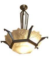 Double Triangle Chandelier