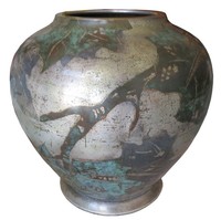 WMF German Art Deco Ikora Dinanderie Vase