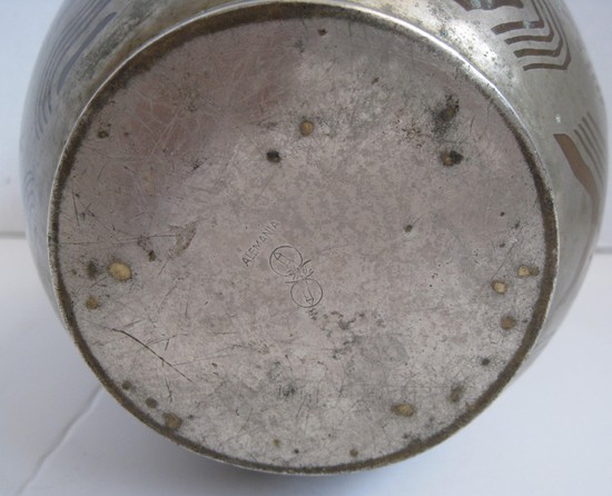 WMF German Art Deco Ikora Dinanderie Vase