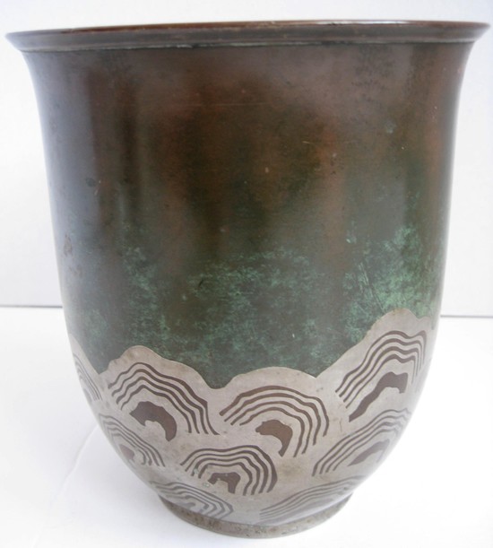 WMF German Art Deco Ikora Dinanderie Vase