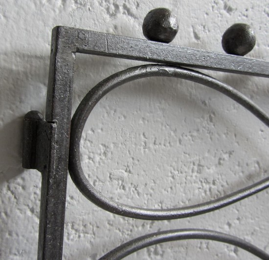 Pair of French Art Deco Wrought Iron Gates in the Style of Subes