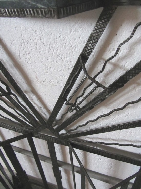 French Art Deco Wrought Iron Hall Tree