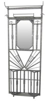French Art Deco Wrought Iron Hall Tree
