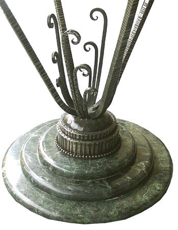 Wrough Iron Marble Center Table