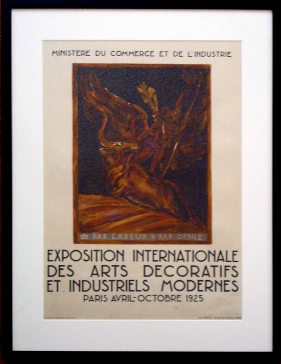 1925 Paris Exhibition Poster Bourdelle Emile-Antoine Bourdelle Poster